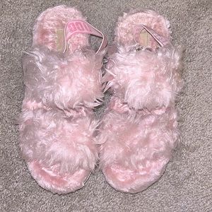 NWT | Pink Fluff Platform Uggs | Furry UGGs